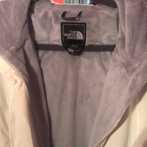 North face Jacket, cream/grey, size M - Picture 4 of 4